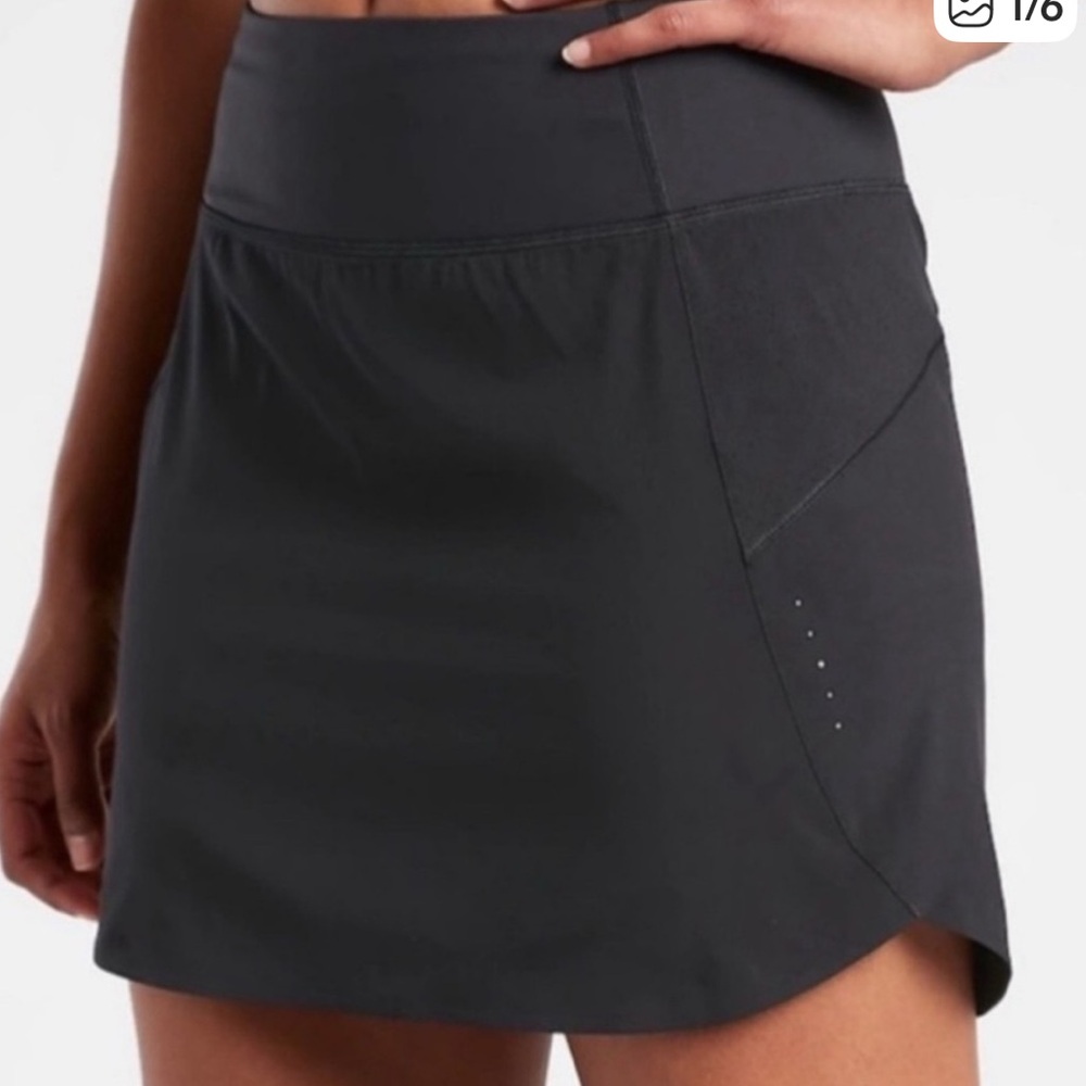 EUC Athleta Run With It Skort 14", Black, 1X